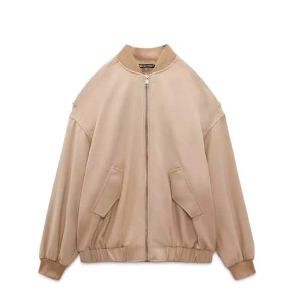 Zara Oversized Bomber Jacket - Picture 6 of 10